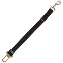 Поводок безопасности в машину Croci Harness Safety Belt для собак, нейлон, черный, 2×150 см