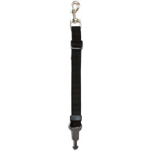 Поводок с крюком безопасности Croci Harness Safety Belt для собак, нейлон, черный, 2.5×150 см