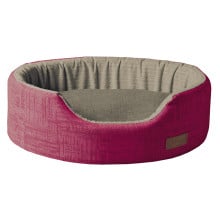 Лежак Croci Cozy Fuxia для собак и кошек, розово-серый, 50×35×14 см