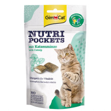 Лакомство GimCat Nutri Pockets кошачья мята и мультивитамин, для кошек, 60 г