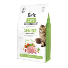Сухой корм Brit Care Cat GF Senior Weight Control, для взрослых кошек, 2 кг
