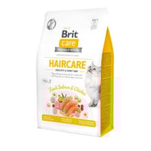 Сухий корм Brit Care Cat GF Haircare Healthy & Shiny Coat, для кішок, 0.4 кг
