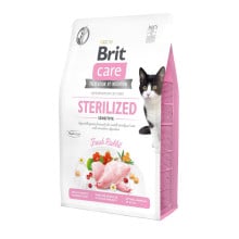 Сухой корм Brit Care Cat GF Sterilized Sensitive, для кошек с чувствительным пищеварением, 2 кг