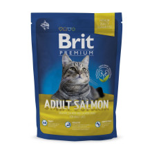 Сухий корм Brit Premium Cat Adult Salmon, для кішок, 0.8 кг