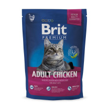 Сухий корм Brit Premium Cat Adult Chicken, для кішок, 0.8 кг