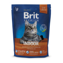 Сухий корм Brit Premium Cat Indoor, для кішок, 0.3 кг