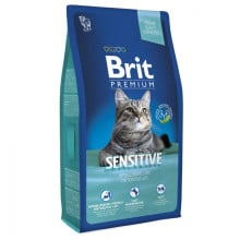 Сухий корм Brit Premium Cat Sensitive, для кішок з чутливим травленням, 8 кг