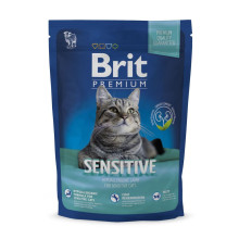 Сухий корм Brit Premium Cat Sensitive, для кішок з чутливим травленням, 1.5 кг