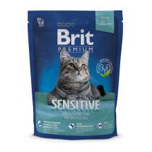 Сухий корм Brit Premium Cat Sensitive, для кішок з чутливим травленням, 0.3 кг