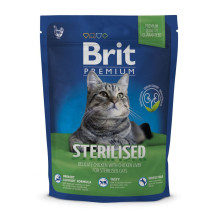 Сухий корм Brit Premium Cat Sterilized, для стерилізованих кішок, 0.3 кг