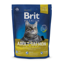 Сухий корм Brit Premium Cat Adult Salmon, для кішок, 0.3 кг