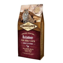 Сухой корм Carnilove Cat Energy & Outdoor, для кошек, северный олень, 6 кг