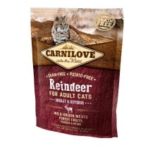 Сухой корм Carnilove Cat Energy & Outdoor, для кошек, северный олень, 0.4 кг