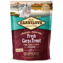 Сухой корм Carnilove Fresh Carp & Trout Sterilised for Adult cats , для стерилизованных кошек, 0.4 кг