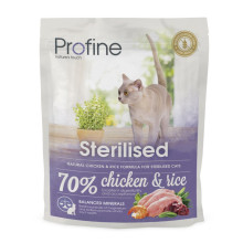Сухой корм Profine Cat Sterilised, для стерилизованных кошек, с курицей и рисом, 0.3 кг