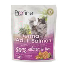 Сухой корм Profine Cat Derma, для кошек, с лолосем и рисом, 0.3 кг