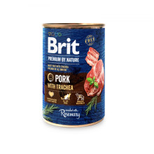 Консерва Brit Premium by Nature, для собак, свинина, 400 г