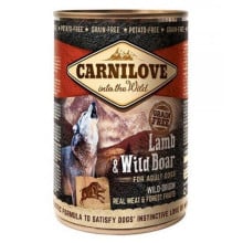 Консерва Carnilove Dog, для собак, з ягням і кабаном, 400 г