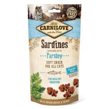 Лакомство Carnilove Cat Semi Moist Snack, для кошек, сардина, петрушка, 50 г