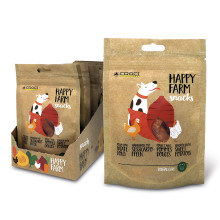 Ласощі м'ясне Croci Happy Farm, для собак, картопля з куркою, 80 г, 12 пач / уп, ціна за 1 пачку