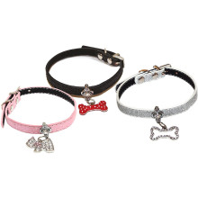 Ошейник Croci Charm, для собак, экокожа, стразы, цвета в ассортименте, 1×30 см