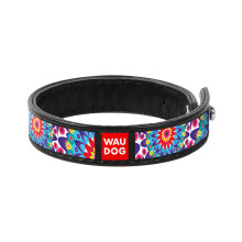 Браслет WAUDOG Design, з малюнком "Квіти", ширина 15 мм, довжина 18-20 см, чорний