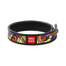 Браслет WAUDOG Design, з малюнком "Вітраж", ширина 15 мм, довжина 18-20 см, чорний
