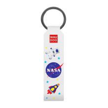 Брелок WAUDOG Design, з малюнком "NASA", ширина 20 мм, довжина 95 мм, білий