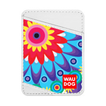 Візитниця WAUDOG Design, з малюнком "Квіти", ширина 70 мм, довжина 95 мм, білий