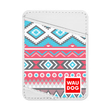 Візитниця WAUDOG Design, з малюнком "Етно", ширина 70 мм, довжина 95 мм, білий