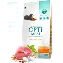 Сухий корм Optimeal для цуценят великих порід, з індичкою, 12 кг