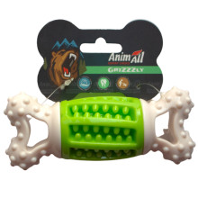 Іграшка AnimAll GrizZzly кісточка-зубочистка, 14.2×5.7×4.7 см, зелена