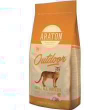 Сухой корм Araton Outdoor Adult All Breeds для активных кошек, с индейкой и курицей, 15 кг