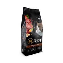 Сухой корм для кошек с чувствительным пищеварением Savory, со свежим мясом ягненка и индейки, 2 кг