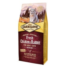 Сухой корм Carnilove Fresh Chicken & Rabbit for Adult cats, для кошек, с курицей и кроликом, 6 кг
