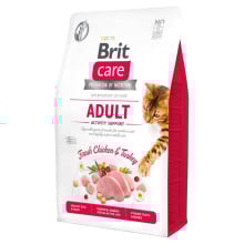 Сухой корм Brit Care Cat GF Adult Activity Support, для активных кошек, с курицей и индейкой, 2 кг
