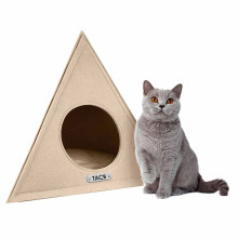 Домик BronzeDog космос, для животных, бежевый, 60×48 см