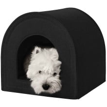 Домик BronzeDog для кошек и собак, чёрный, 70×70×70 см