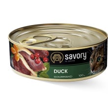 Влажный корм для кошек Savory, с уткой, 100 г