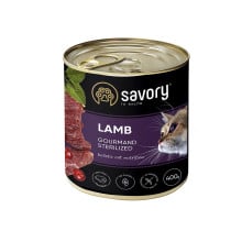 Влажный корм для стерилизованных котов Savory, с ягненком, 400 г