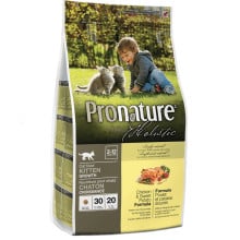 Сухой корм Pronature Holistic Kitten Chicken&Sweet Potato с курицей и бататом, для котят всех пород, 5.44 кг
