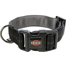 Ошейник Trixie Softline Elegance, широкий M-L для собак, 40-55 см, 38 мм, черный/графит