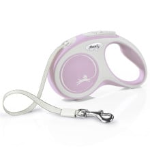 Поводок-рулетка Flexi - New Comfort L для собак до 60 кг, 5 м, лента, розовый
