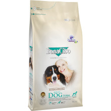 Сухой корм BonaCibo Adult Dog Form для стареющих собак и собак с лишним весом, курица/анчоусы/рис, 4 кг