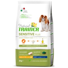 Корм Natural Trainer Dog Sensitive Plus для взрослых собак мелких пород, монопротеиновый, с кроликом, 2 кг