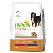 Корм Natural Trainer Dog Sensitive для дорослих собак середніх і великих порід, з качкою, 3 кг