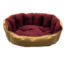 Лежанка AnimAll Royal DeLuxe M ORANGE для собак и кошек, оранжевая, 53×47×21 см