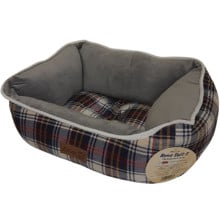 Лежанка AnimAll Nena Soft S WHITE - RED для собак и кошек, клетка, 45×35×16 см