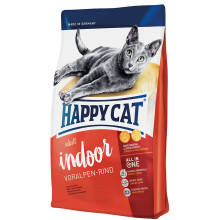 Сухой корм Happy Cat Indoor Voralpen Rind для кошек, обитающих в помещении, со вкусом говядины, 300 г