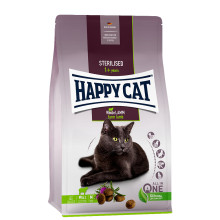 Сухой корм Happy Cat Sterilised Weide Lamm для взрослых стерилизованных кошек, со вкусом ягненка, 4 кг